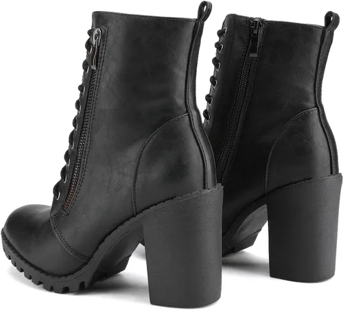 Miniatura 2 de DREAM PAIRS - Botines de tacón grueso para mujer