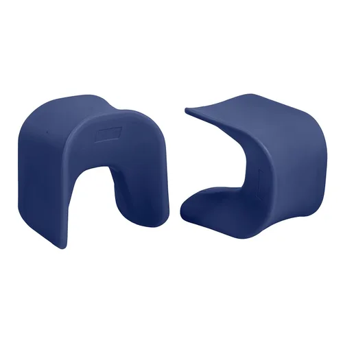 Miniatura 12 de ECR4Kids Asiento Wave, altura del asiento de 14 a 15.1 pulgadas, taburete tipo percha, amarillo, paquete de 2