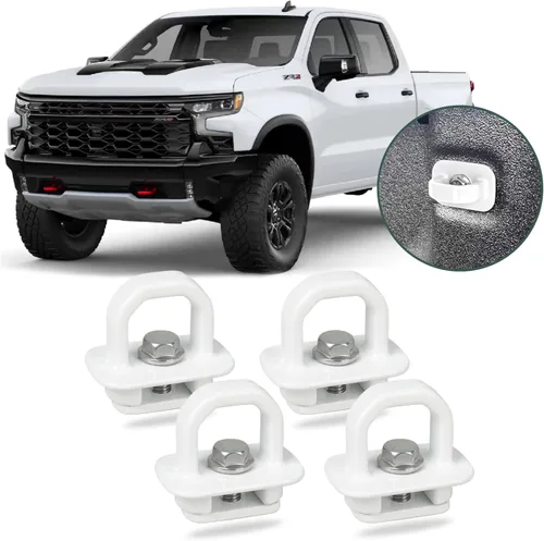 Miniatura 12 de Anclajes de amarre de aluminio para caja de camión, anclaje de pared lateral para Chevy Silverado/GMC Sierra 2007-2023, Chevy Colorado/GMC Canyon