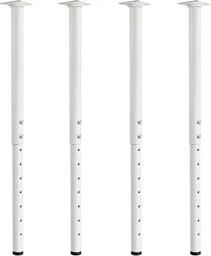 Miniatura 10 de Jahof Patas de mesa ajustables de 22-36 pulgadas (21.7-35.4 in), Ø42/1.496 in (1, negro)