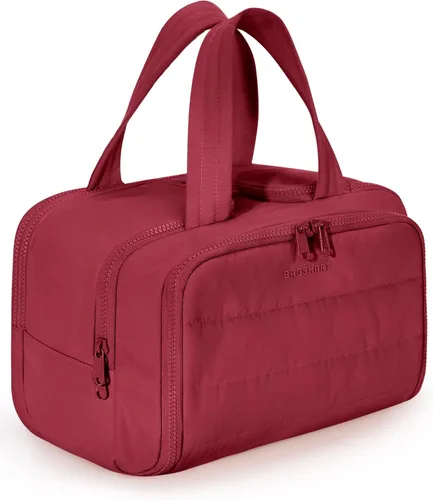 Miniatura 15 de BAGSMART Bolsa de Aseo de Viaje, Bolsa de Aseo Resistente para Mujeres, Bolsas de Aseo Ampliamente Abiertas y Esponjosas para Viajar, Organizador