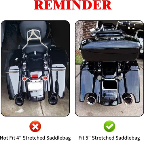 Miniatura 4 de Forros para alforjas de motocicleta de 5 pulgadas, insertos de bolsa elástica, compatibles con Harley Touring Road King Road Glide Street Glide