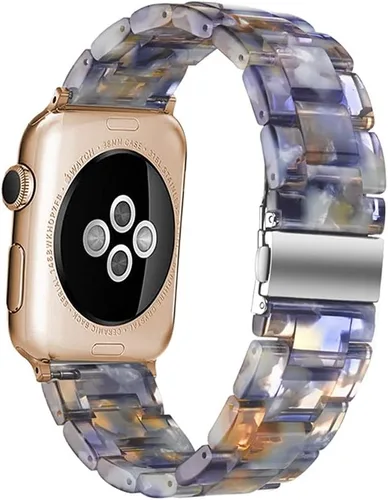 Miniatura 44 de HOPO Compatible With Apple Watch Band Thin Lightweight Resin Strap Bracelet Fashion Wristband Replacement For iWatch Bands Series Ultra 11 10 9 8 7