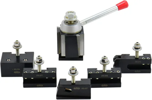Miniatura 4 de Shars OXA - Juego de postes de herramientas de cambio rápido, 6 piezas de torno CNC para torno de 6 a 9 pulgadas (herramienta de corte 0°) 202-9469 M