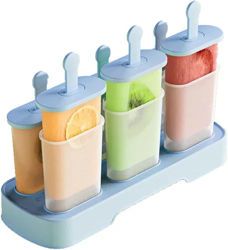 Juego de moldes para paletas de 6 piezas, fabricante de paletas de hielo - libre de BPA, moldes para paletas de hielo de fácil liberación, moldes
