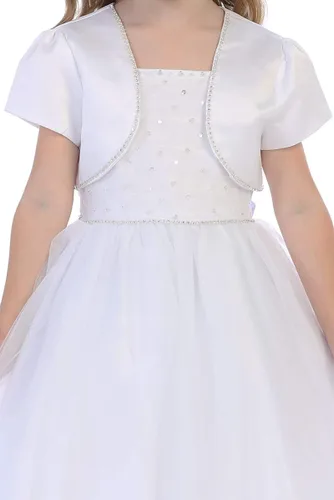 Miniatura 4 de Vestidos de Primera Comunión para Niñas 7-16 Vestido de Santa Comunión Blanco Vestidos de Primera Comunión para Niñas