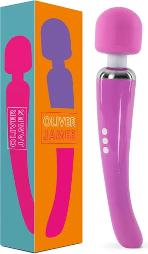 Miniatura 8 de Oliver James Varita vibradora para mujer Consolador vibrador silencioso con 20 patrones y 8 velocidades para placer sexual Juguetes sexuales