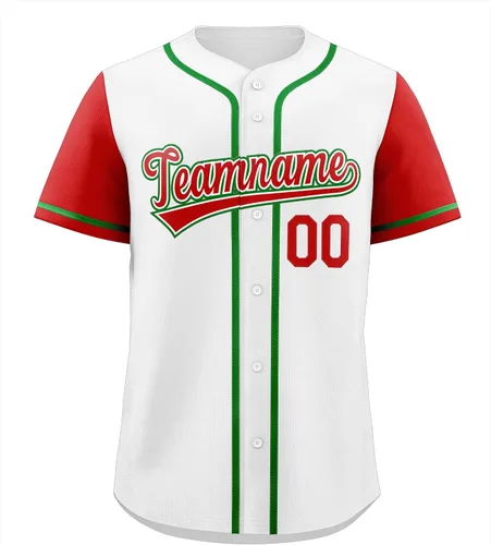 Miniatura 93 de Camisetas de béisbol personalizadas con botones de manga corta, número de nombre cosido personalizado / impreso para adultos y jóvenes
