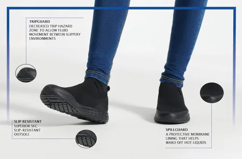 Miniatura 5 de Shoes for Crews Everlight - Zapatos antideslizantes para mujer Negro