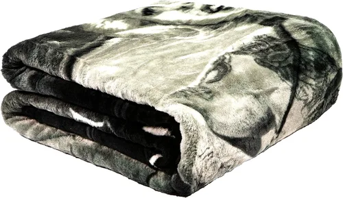 Miniatura 3 de JPI Manta de felpa – Eye Candy – Cama Queen de 79 x 95 pulgadas – Manta de piel sintética edición especial para camas, sofá, picnic, camping