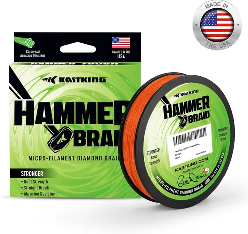 Miniatura 3 de KastKing Línea de pesca con trenza de martillo, línea trenzada resistente a la abrasión, fabricada en los Estados Unidos, línea superline