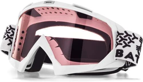 Miniatura 19 de BATFOX Gafas de Motocicleta Gafas Protectoras Moto de Cross Motocross Seguridad ATV Táctica Conducción (Azul Negro, Adulto)