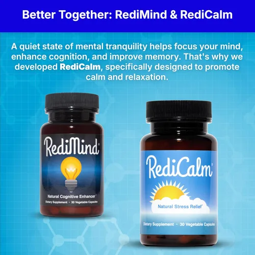 Miniatura 8 de RediMind - Suplemento Natural para Mejora Cognitiva en Cápsula - Sin GMO, Vegano, Sin Gluten
