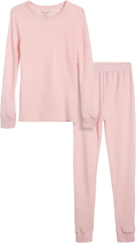 Miniatura 17 de Rene Rofe Girls' Thermal Underwear Set - 2 Piece Waffle Knit Top and Long Johns (2T-16)