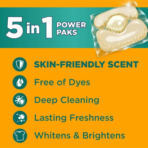 Miniatura 2 de Arm & Hammer Paquetes de potencia 5-EN-1 con aroma fresco sensible, 42