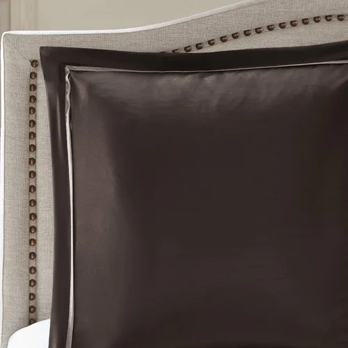 Miniatura 4 de Madison Park Essentials Delaney - Juego de edredón de 24 piezas Room In A Bag, jacquard de satén, ropa de cama de lujo para todas las estaciones