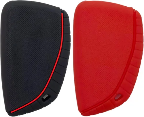 Miniatura 2 de REPROTECTING Funda de goma de silicona para llavero compatible con Chevy Chevrolet Silverado 1500 GMC Sierra 1500 2026-2022, Silverado Sierra 2500HD