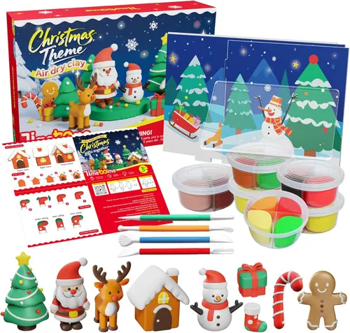 Miniatura 3 de Arcilla seca al aire, 12 cajas de arcilla para modelar para niños, manualidades, juguete de regalo, kit de arcilla seca al aire para niños y niñas