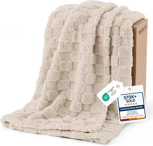 Miniatura 42 de Bedsure GentleSoft - Manta verde salvia para sofá, manta de forro polar a cuadros, regalos de Navidad para mujeres, hombres y niñas, bonita manta
