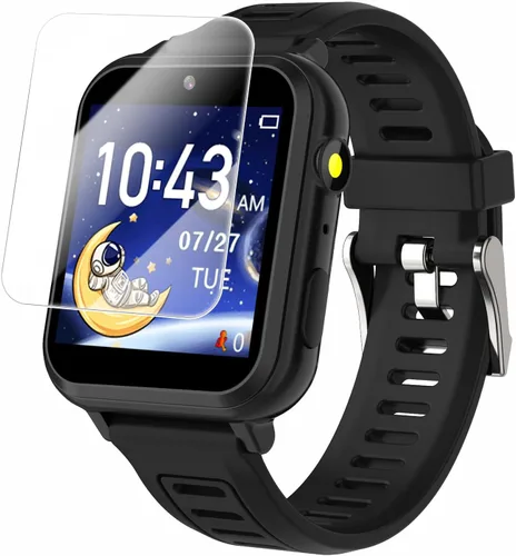 Miniatura 11 de Cosjoype Reloj inteligente para niños, regalos para niñas de 5 a 12 años, 24 juegos de rompecabezas, cámara de video HD, reproductor de música