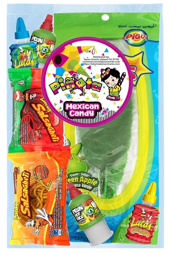 Miniatura 10 de Caja de dulces mexicanos de piñata (Lucas Mix (22.5 onzas) (18 piezas)