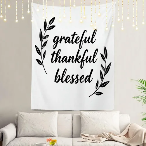 Miniatura 67 de Shrahala Tapiz de pared cristiano con palabras blancas, palabras de Navidad, escuela, Jesús, Biblia, adoración de la Biblia, tapiz grande