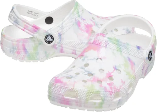 Miniatura 98 de Zuecos Crocs clásicos con diseño de teñido anudado marmoleado para mujer
