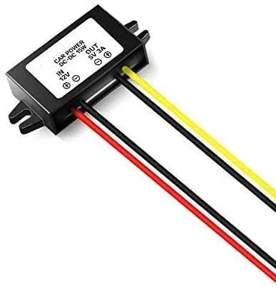 Miniatura 3 de Magnolora - Paquete de 4 unidades de fuente de alimentación LED para coche, 12 V a 5 V, 3 A, CC/CC Buck convertidor