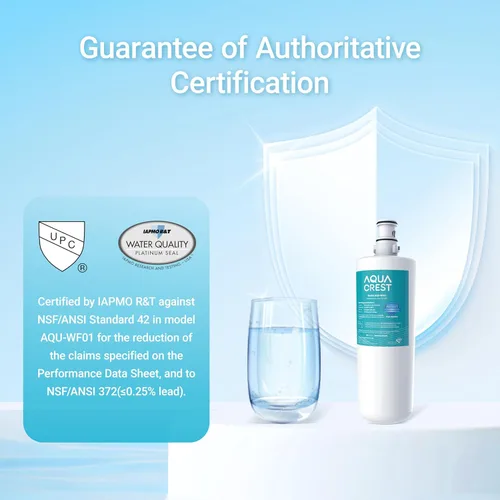 Miniatura 2 de AQUACREST 3US-AF01 filtro de agua para debajo del fregadero, repuesto para filtro de agua estándar 3US-AF01, 3US-AS01, Aqua-Pure AP Easy C-CS-FF