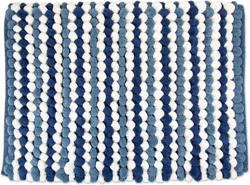 Miniatura 7 de DII Tapete de baño de felpilla ultra suave, alfombra de baño de palomitas de maíz, 17 x 24 pulgadas, rayas grises