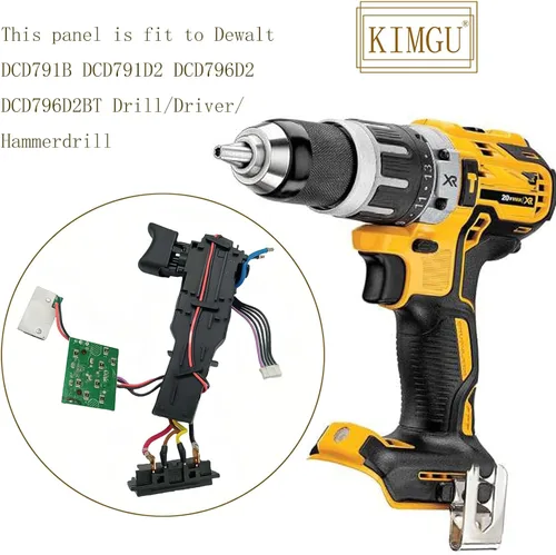 Miniatura 4 de El panel de control del interruptor N442096 Kimgu N438606 reemplaza para el interruptor Dewalt DCD796 DCD791 DCD796D DCD796B DCD791B DCD791D DCD791P2