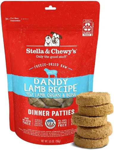 Miniatura 18 de Stella & Chewy's Empanadas crudas liofilizadas – Receta de cordero Dandy – Alimento para cachorros y perros con alto contenido de proteínas sin