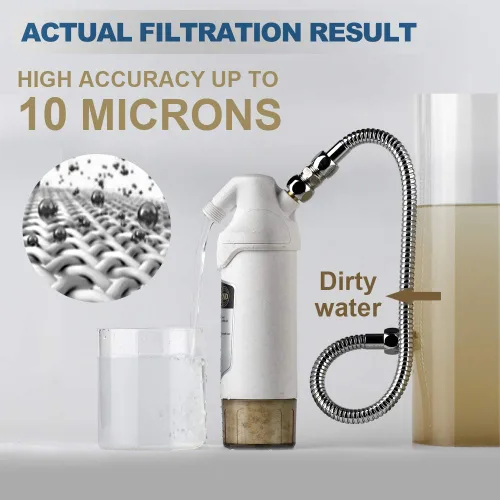 Miniatura 4 de miniwell L720-Plus - Sistema de filtro de ducha para baño de agua dura y pozo, elimina cloro, metales pesados e impurezas de sedimentos, bueno