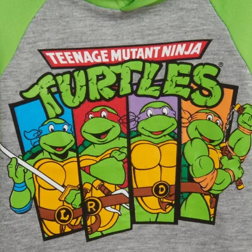Miniatura 2 de Teenage Mutant Ninja Turtles Donatello Leonardo Michelangelo Raphael - Sudadera con capucha de forro polar para niños pequeños a grandes