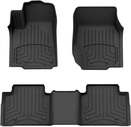 Weathertech FloorLiner HP Alfombrillas de suelo personalizadas para Jeep Grand Cherokee 4xe - 1ª y 2ª fila (4416961-4417822IM), negro