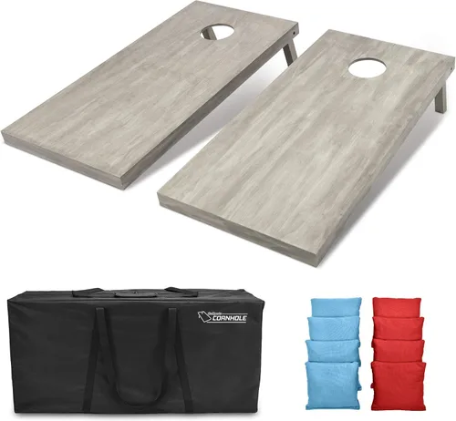 Miniatura 45 de GoSports Juego de tablas de cornhole de madera de tamaño reglamentario de 4 x 2 pies, incluye funda de transporte y bolsas de frijoles