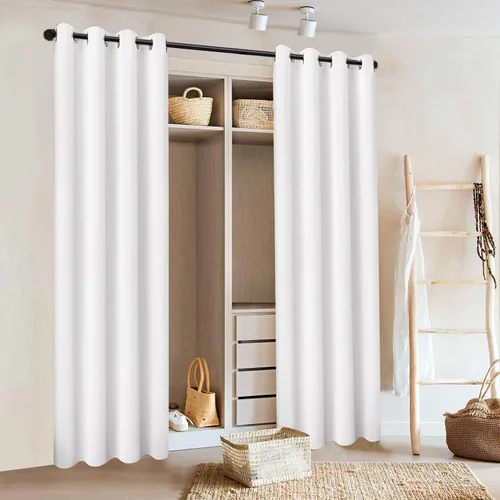 Miniatura 3 de Cortina de puerta para privacidad de puerta, cortina para puertas de armario para abrir armario de dormitorio, cortinas térmicas opacas para calor