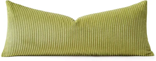 Miniatura 311 de Artscope Fundas de Almohada de Pana a Rayas Acogedoras Súper Suaves Decorativas Cuadradas Fundas de Cojín para Sofá Sillón Dormitorio Decoración