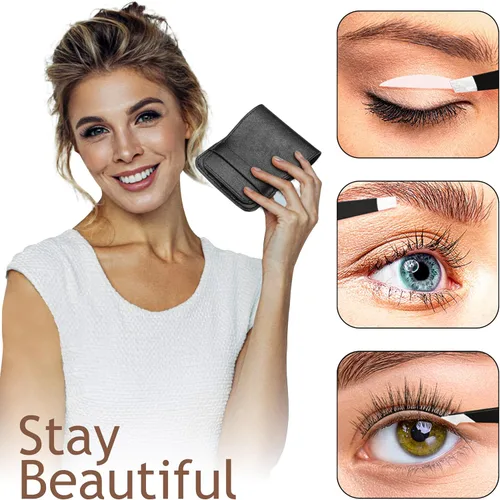 Miniatura 4 de Juego de pinzas, pinzas profesionales de acero inoxidable para cejas, gran precisión para depilación facial, astillas y depilación encarnada, pinzas