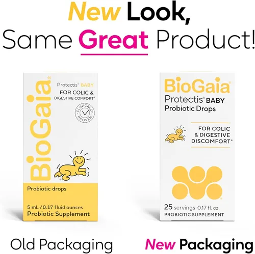 Miniatura 10 de BioGaia Protectis Gotas probióticas para bebé, esenciales para bebés para alivio de cólicos y gases, seguro para recién nacidos, alivia el llanto