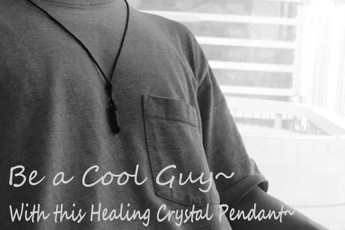 Miniatura 2 de XIANNVXI Collar de cristal para hombres y mujeres, cuerda ajustable, punto hexagonal, curativo, cristal natural, collar con colgante de piedra
