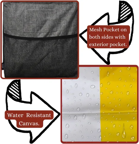 Miniatura 393 de NGIL Bolsa de comestibles reutilizable extra grande plegable de gran tamaño para comestibles, almacenamiento, picnic, playa, Bronco-negro occidental