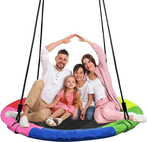 Columpio de árbol, columpio volador de 40 pulgadas para niños, capacidad de peso de 900 libras, con correas ajustables para colgar, para interiores