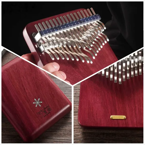 Miniatura 5 de LingTing Kalimba - Piano de pulgar de 34 teclas Mbira, regalo para niños, adultos, principiantes profesionales (LT-K34V, susurrador de nieve)