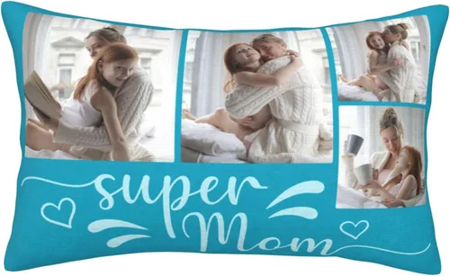 Miniatura 9 de Funda de almohada personalizada para el día de la madre, funda de almohada personalizada con collage de fotos, funda de almohada para el día