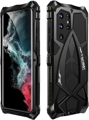 Funda Samsung Galaxy S22 Ultra 5G de protección de grado militar de 360 grados, a prueba de golpes, inastillable, metal y silicona integrados, Nior