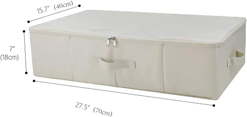 Miniatura 3 de iwill CREATE PRO Contenedores organizadores plegables de almacenamiento para zapatos debajo de la cama con tapa, cesta organizadora de ropa debajo