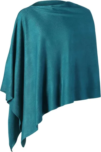 Miniatura 39 de Fomolom Ponchos para mujer, versátil, ligero, tejido sólido, chal envolvente, bufanda, accesorios para mujer