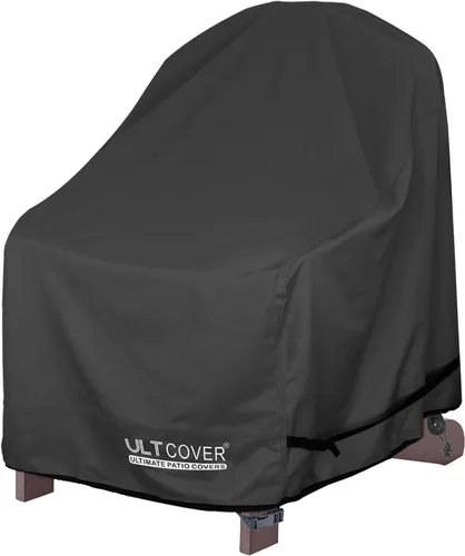 Miniatura 9 de ULTCOVER Funda impermeable para silla de patio – Funda para silla de césped individual para asiento profundo para exteriores que se adapta a hasta