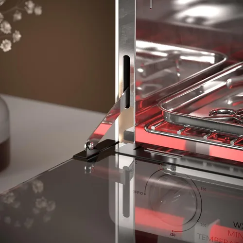 Miniatura 7 de Esterilizador para herramientas de uñas, caja de limpieza seca multifuncional de alta temperatura de 12L de acero inoxidable con control